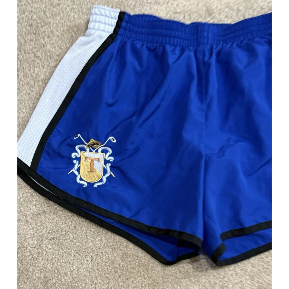 Augusta Sportswear Womens M Blue Soccer Shorts Lined Running Athletic w/ Crest